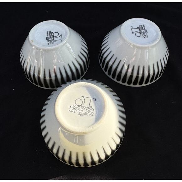 3 JACKSON Custom China Restaurant Ware RADIANT CONDIMENT/ BOWLS VINTAGE -C22 - Picture 7 of 11